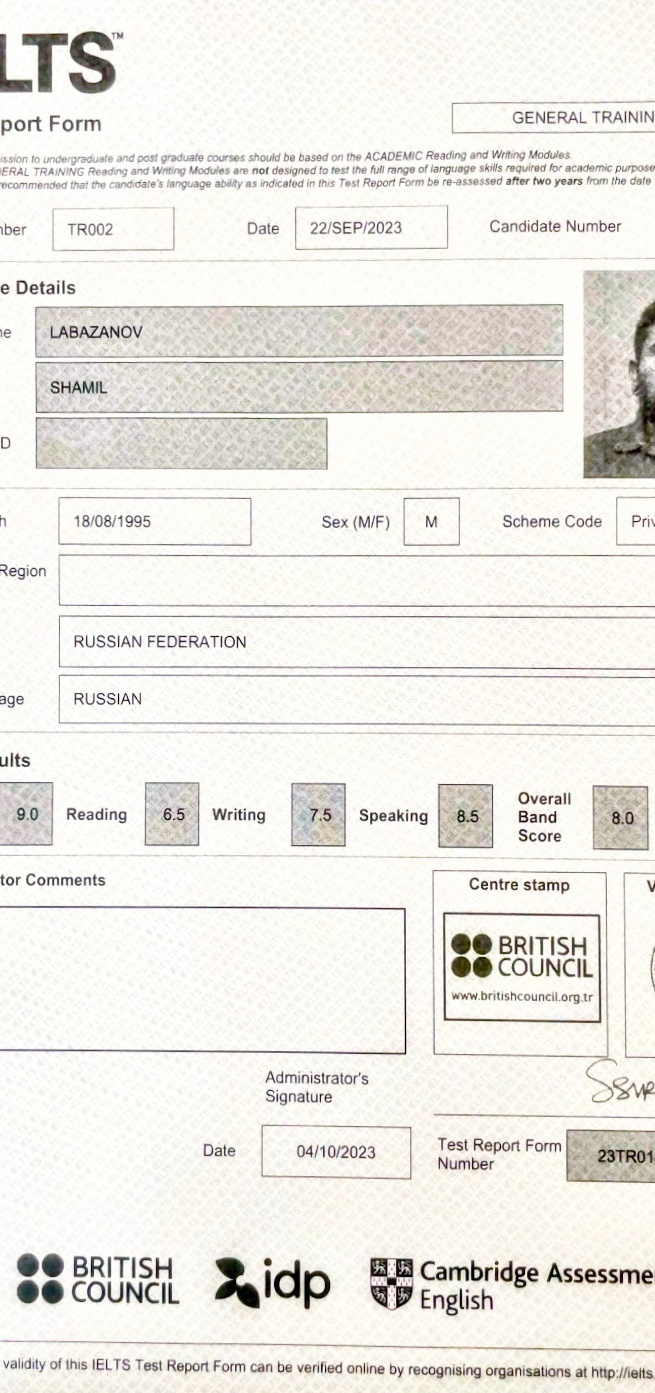 Сертификат NYFA Лабазанов Шамиль Сертификат NYFA Лабазанов Шамиль